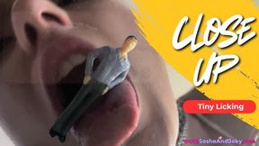 Vore Fetish Licking Tiny Man - Giantess - Spit - Drool - Tongue Fetish - Licking - Eaten Alive - Swallowed - Shrinking Fetish
