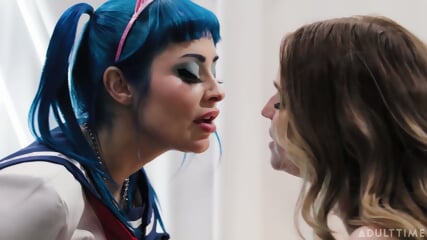 OOPSIE! - Jewelz Blu Sneaks Lulu Chu Fuck At Futakuthon Until Codi Vore Joins Anal Threesome