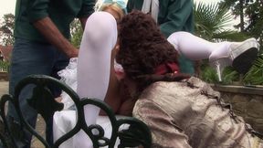 Alice enjoys having wild kinky sex outdoors
