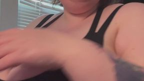 BBW Teases with Tits and Smoke