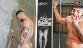 h o t  s a u n a  inked threesome
