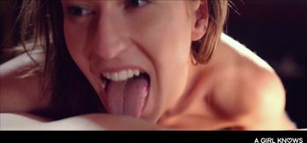 Enchant with passionate allure in a thrilling brunette lesbian encounter