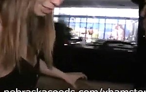 Limo ride to the bars during spring break part 1