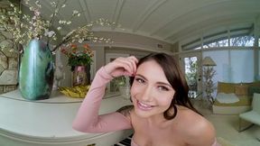 Adria Rae, busty blonde, wants to play with her professor's big flute