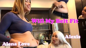 Will My Belt Fit With Alena Love & Alexis - Belly Touching, Comparing, Cleaning & Poking[HD]