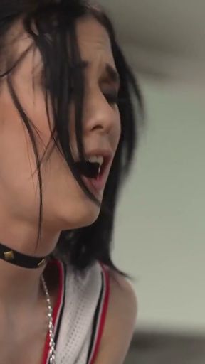 Sexy emo-girl Nikki Fox was destroyed by fat cock in rough sex session   Clip 1