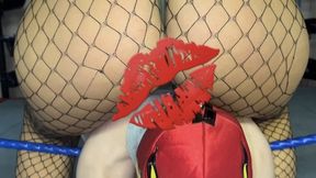 BBW giantess farts and crushes male jobber