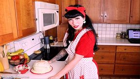 Pin-Up Housewife Sneezing &amp; Snot Rocket Blowing On Your Sweet Suprise - Mp4 1920x1080p