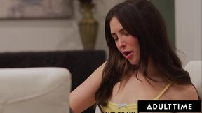 ADULT TIME - Bratty Jane Wilde Disciplined By Lesbian Babysitter Lilly Bell! SPANKING &amp_ LESBIAN SEX!