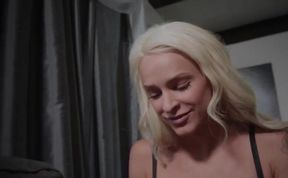 Gorgeous teen Emma Hix sucking hard dick POV style