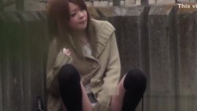 Rustic Redhead in Stockings, Finger-Poppin&#039; Cunt in Tokyo&#039;s Fresher Air
