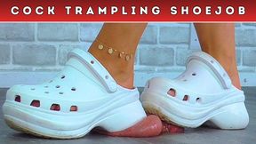 Goddess Amber - Trampling Your Balls & Milking Your Cock Under Nurse Hannah's Crocs (226B) - Balls Cam - Cock & Balls Trampling Shoejob