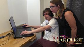 Too Busy with Her Console, I Ask My Stepson to Take My Ass