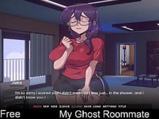 My Ghost Roommate (free game itchio) Visual Novel, 2D, Adult, Eroge, Erotic, Romance, supernatural, game