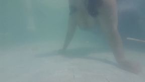 Wet Denim Dress Underwater Video