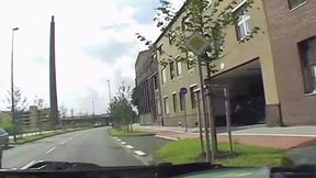 Two amazing German chicks riding hard cocks in the back of the car