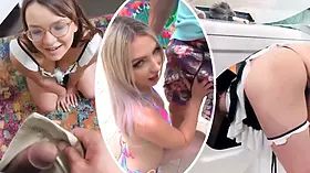 Exxxtra petite - tiny beauty knows how to treat Big Cock despite her lack of height