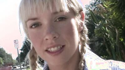 Skinny Girl Kissy Kapri Split by Huge Black Cock