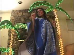 Busty Latina rides a big hard cock