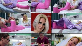 Amydouxxx Double LLC Dealing with Leg Cast with Toe Massage (in HD 1920X1080)