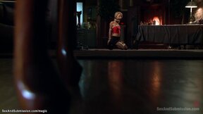 ”Bound in ball & suspended anal fucked”