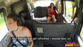 Female Fake Taxi - Sweaty Hot Lesbian Pussies Explored
