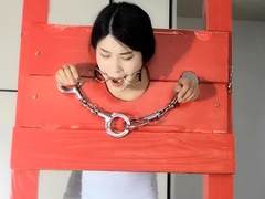 chinese girl with heavy cuffed