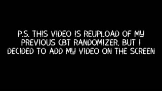 CBT INSTRUCTION - CREATE YOUR OWN SCENARIO