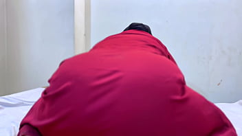 Arab Stepmom Humping my pillow on bed until she cum