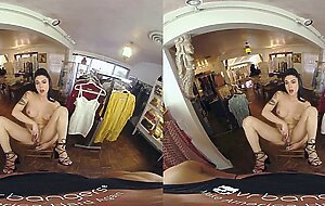 VRB Trans Dildo Ass Fuck Show While Shopping VR Porn
