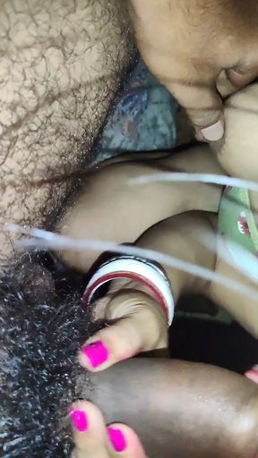 Captivating moment from &quot;Hot Indian bhabiji suprise her devar and cum shot in mouth&quot;