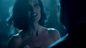 Brunette With Huge Boobs Gives An Amazing Public Striptease