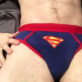 I am your Superman, intense cock stroking, cum with me