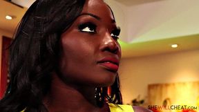 Pretty ebony babe Osa Lovely cheats on her shitty husband