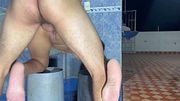 Fuerte follada anal con mi pequeña hijastra termina en un rico creampie mientras estamos solos en casa.