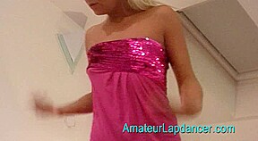 Barbie giving a lapdance ending unexpectedly with a messy bj