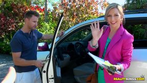 Blonde Beauty Commands with Squirt in a Bedroom Fantasy