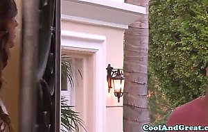 Latina mischa brooks facialized