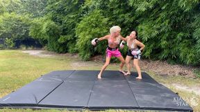 Kiara's Boxing Jobber Chronicles: Tatiana Steele's Bikini Boxing Lesson - 4K