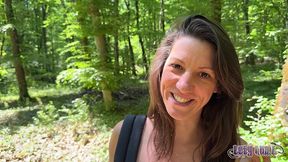 wild anal masturbation in the forest