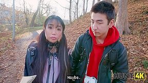 Petite Japanese Tourist Sakura Jumped On A Strangers Cock In Front Of Her Bf