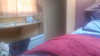 Bulgaria gypsy Takes Big Cock up his asshole in a Caravan Park with males passing by and Watching me with Dildo