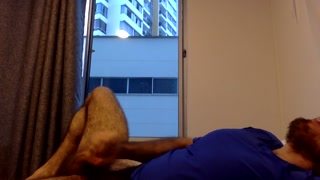 hairy muscular latin man