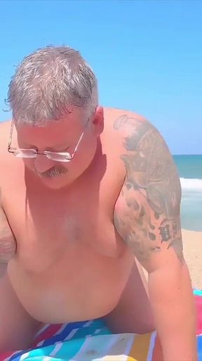 Mature Key West Grandpa Beach Bear Almost Gets Fucked on the Beach