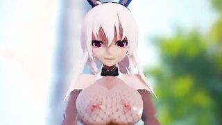 【MMD R-18 yo SEX DANCE】HOT BOOTY Erotic BUNNY PERVERSE SWEET SATISFACTION 甘い喜び [MMD]