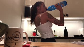 Ornella Morgan's Sultry House Party: Petite Brunettes & Blondes in Thongs