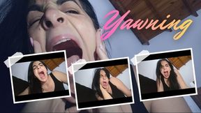 Yawning with enthusiasm