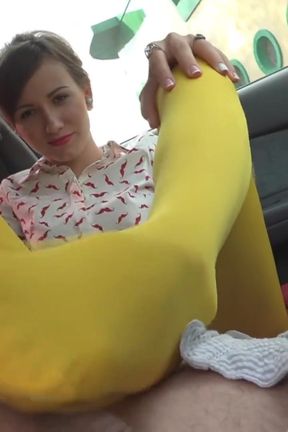 Teasing you with my colored tights