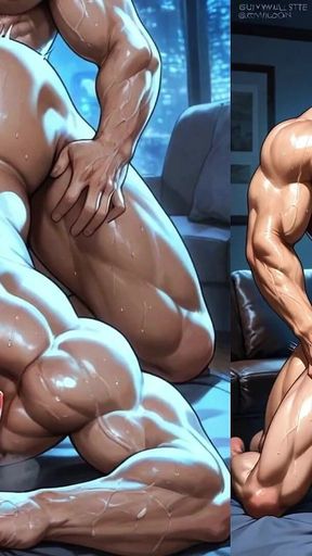 Two Married Men Have Gay Anal Sex in Their Boss's Secret Apartment.