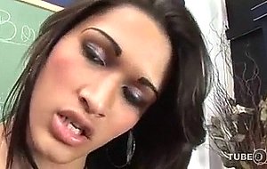 Sexy latina ts student solo